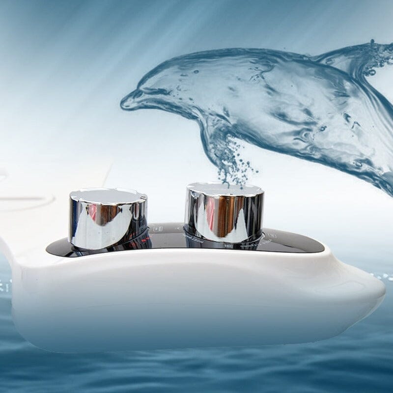 Giving Tree Non-Electric Bidet Toilet Attachment Self Cleaning Dual Nozzle Sprays Hot & Cold Water