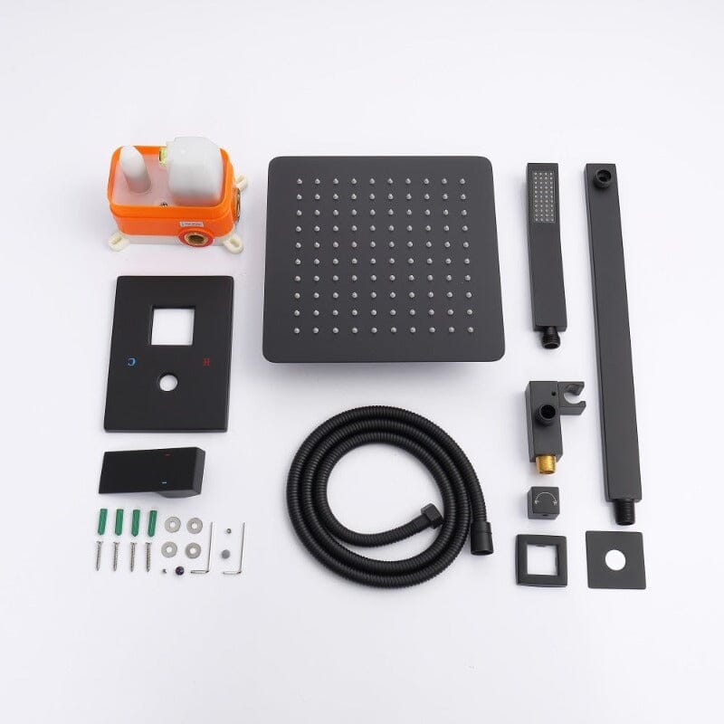 Giving Tree Shower Faucet Sets Wall Mounted with 10" Rainfall Shower Head and Handheld