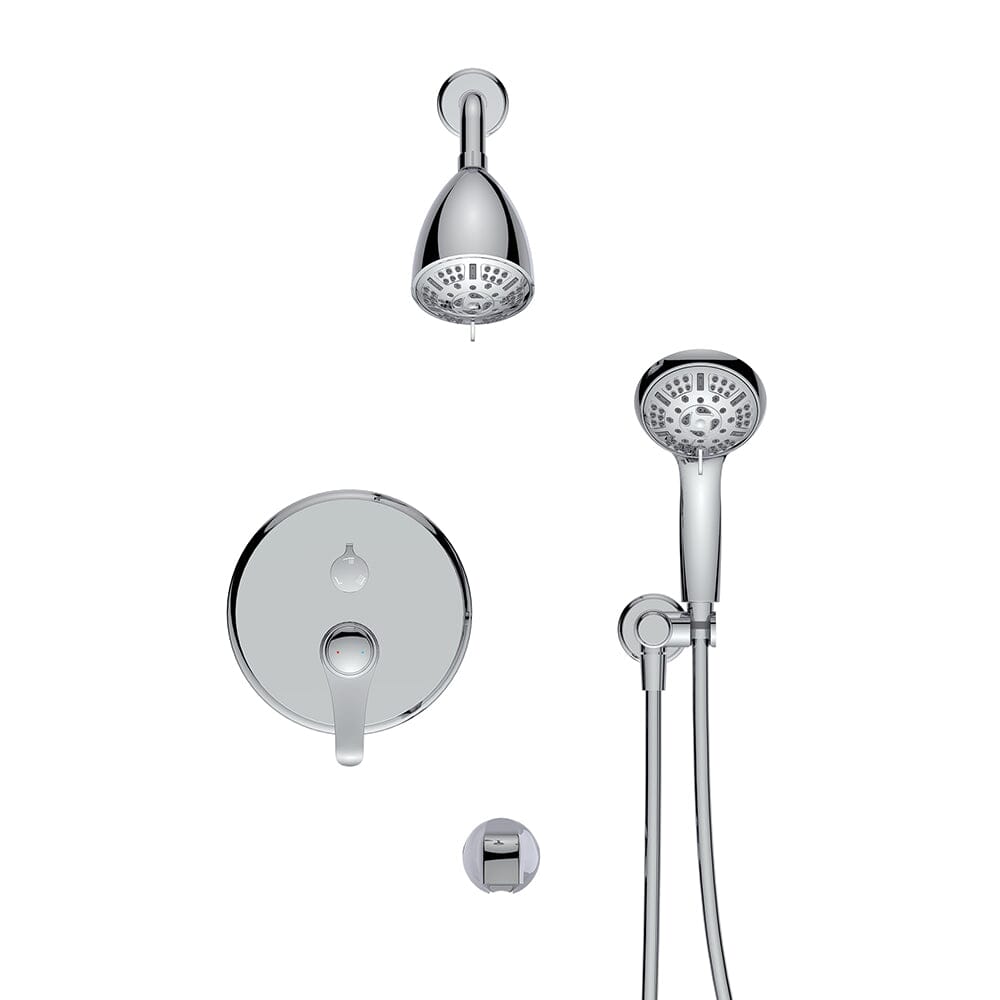 8 Spray Filtered Shower Head and Hand Shower & Tub Spout Combo Set