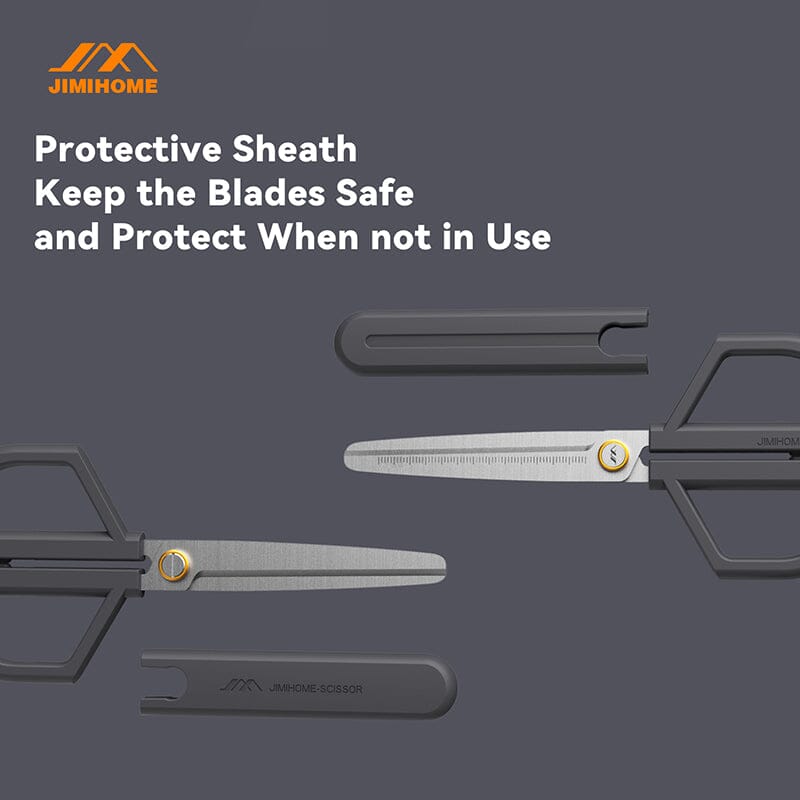 JIMIHOME Household Tool Safety Scissors and Adjustable Utility Knife Set