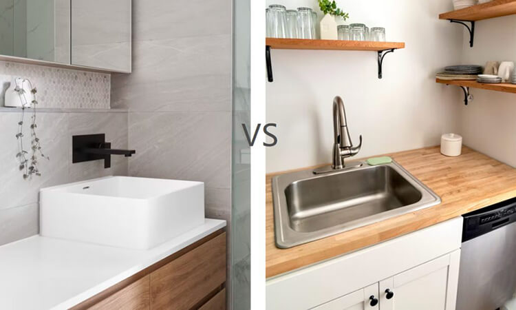 Bathroom Sink vs Kitchen Sink