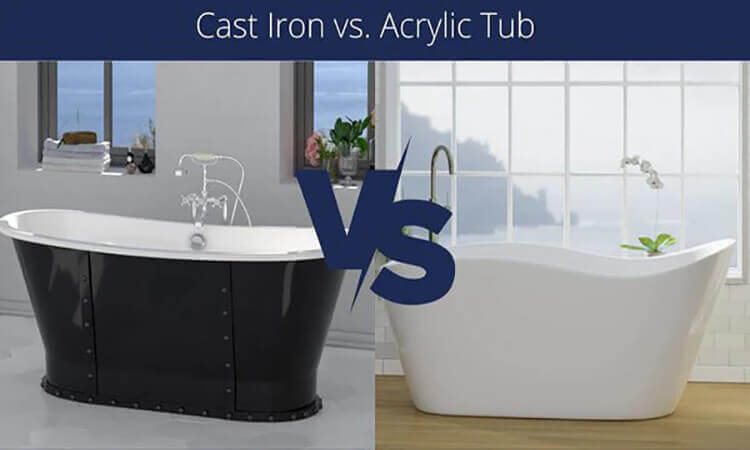 Comparison Between Cast Iron and Acrylic Bathtubs