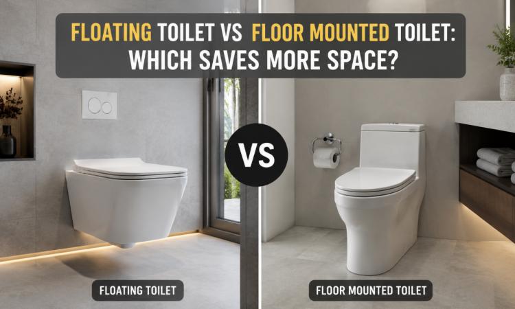 Floating Toilet vs Floor Mounted Toilet: Which Saves More Space?