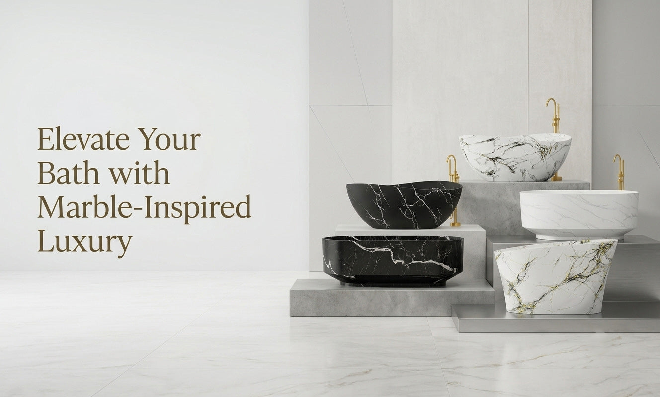 New Product Collection Launch: Marble Look Bathtubs