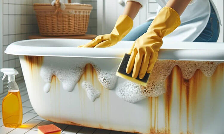 How to Remove Rust Stains from Your Bathtub