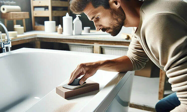 How to Repair Surface Scratches on a Stone Resin Bathtub