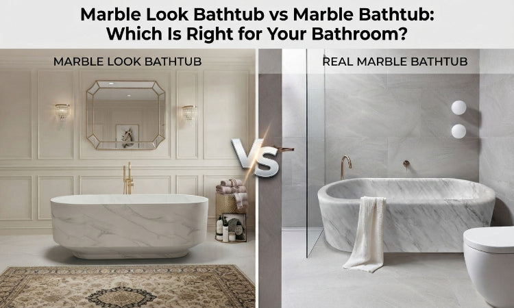 Marble Look Bathtub vs Marble Bathtub: Which Is Right for Your Bathroom?