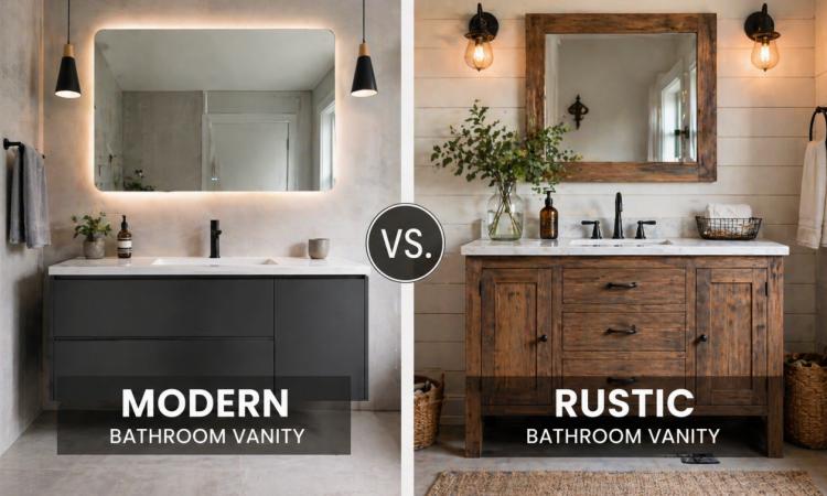 Modern vs Rustic Bathroom Vanity: Which Is Right for You?