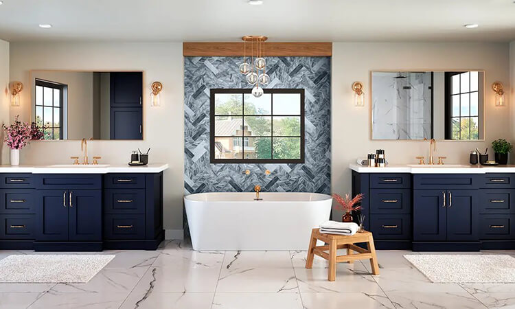 Why Navy Blue Is the Most Popular Blue for Bathroom Vanities