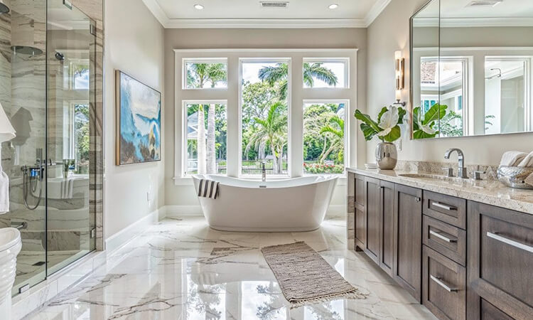Window-Above-Bathtub Design Ideas