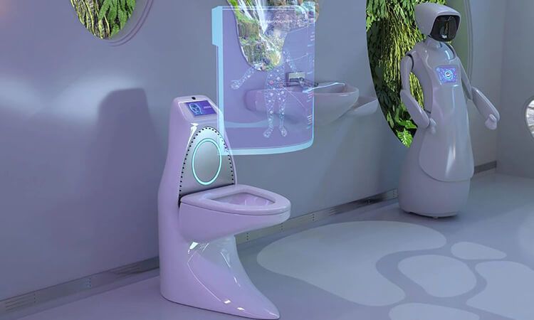 how does a smart toilet work
