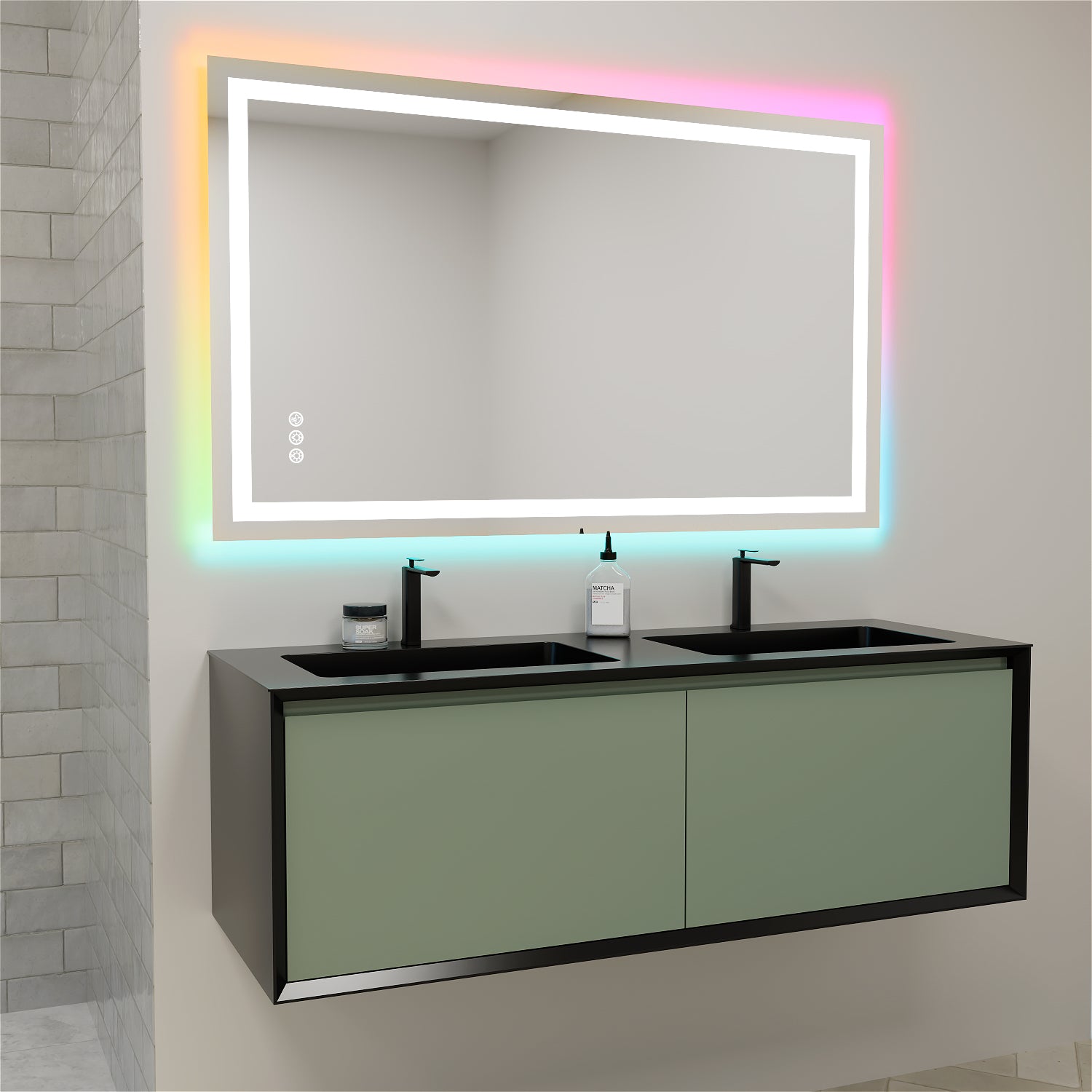 Large bathroom vanity cabinet furniture set
