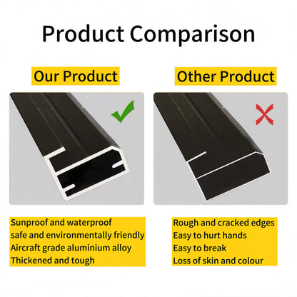 64"x21" Black LED Full Length Mirror with Dimmer, 3 Color Temperatures