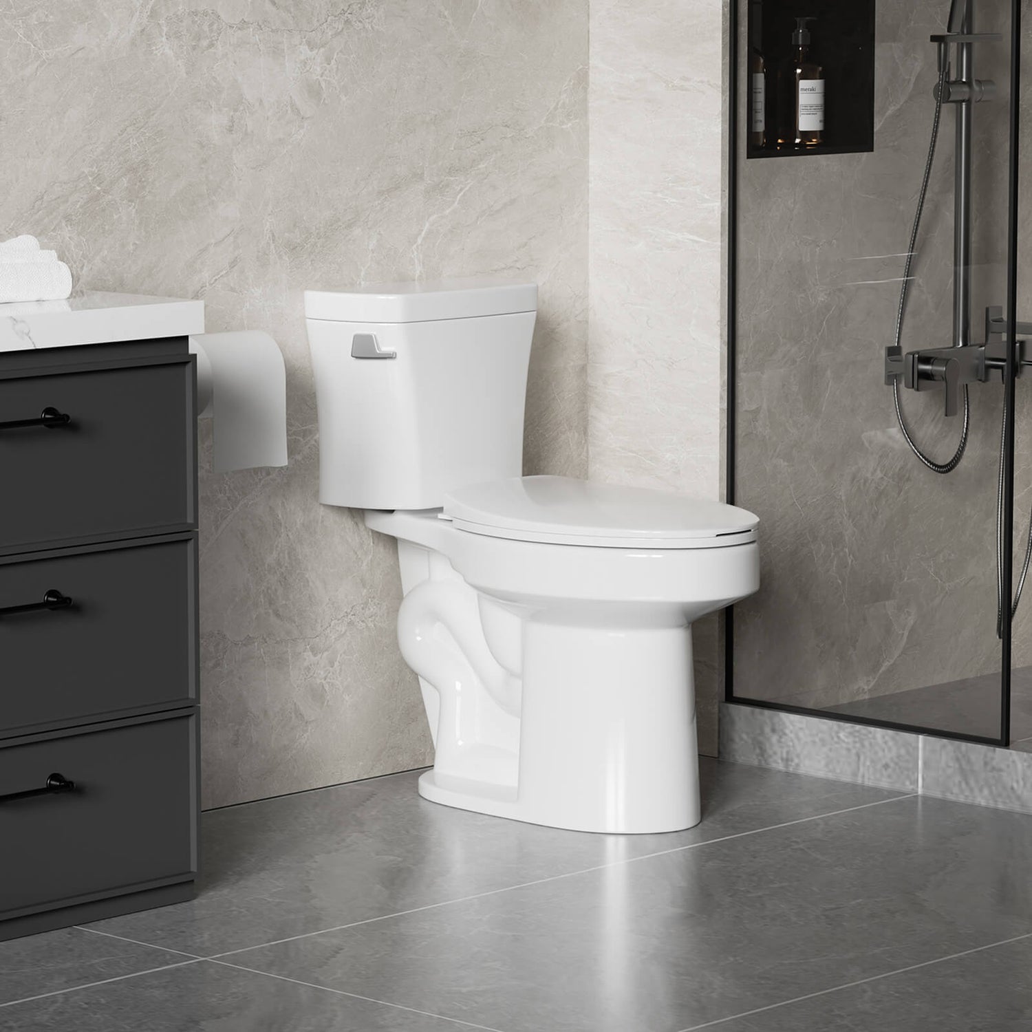 1.28 GPF Tornado Flush Two Piece Toilet