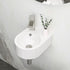 10 in x 13 in White Wall Mounted Ceramic Bathroom Sink