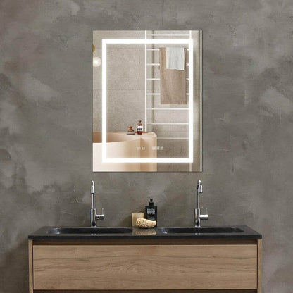 28 x 36 Inch LED Bathroom Mirror with Night light Anti Fog Dimmable Touch Button Slim