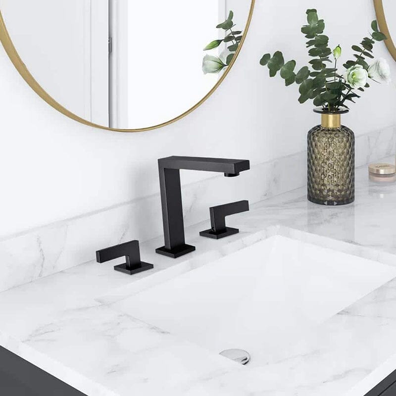 Two-Handle Widespread 8-Inch Bathroom Sink Faucet 3-Hole