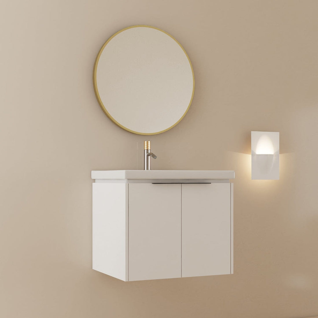 Giving Tree 24" Small Bathroom Vanity with Sink, Wall-mounted, Soft Close Doors