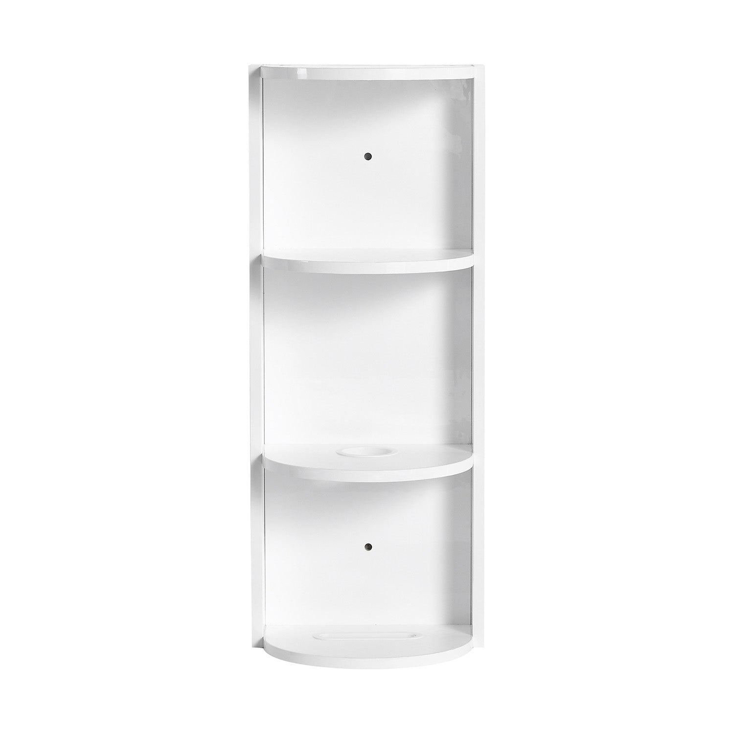 12 inch White 3-Tier Open Wall Cabinet
