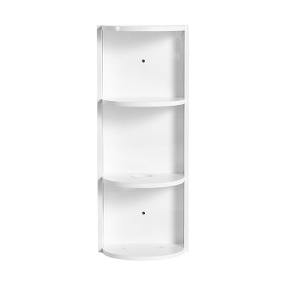 12 inch White 3-Tier Open Wall Cabinet