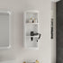 12 inch White 3-Tier Open Wall Cabinet for Bathroom