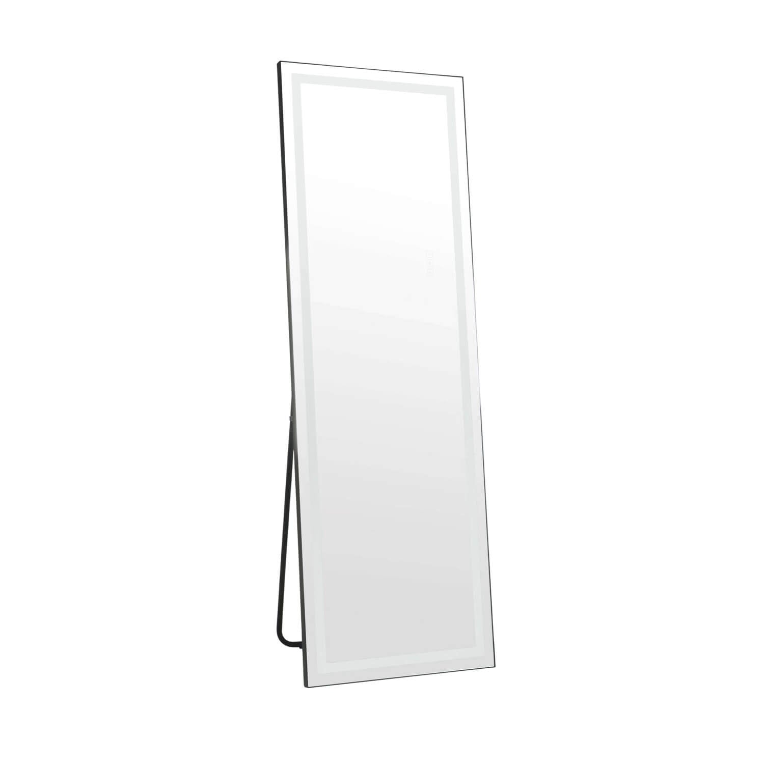 65"x21" LED-Ganzkörperspiegel mit Standfuß, 3-farbig dimmbare Beleuchtung