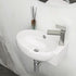 16 in x 11 in Oval Wall Mounted Sink with Right Side Faucet Hole