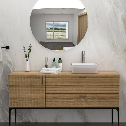 16x12 inch ceramic vessel sink with glossy white finish