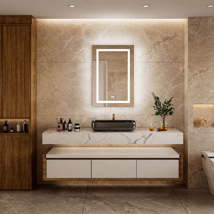 24" x 36" Medicine Cabinet with Mirror, Right Single Door, LED Bathroom Cabinet with Storage, Anti-Fog &amp; Adjustable Shelves