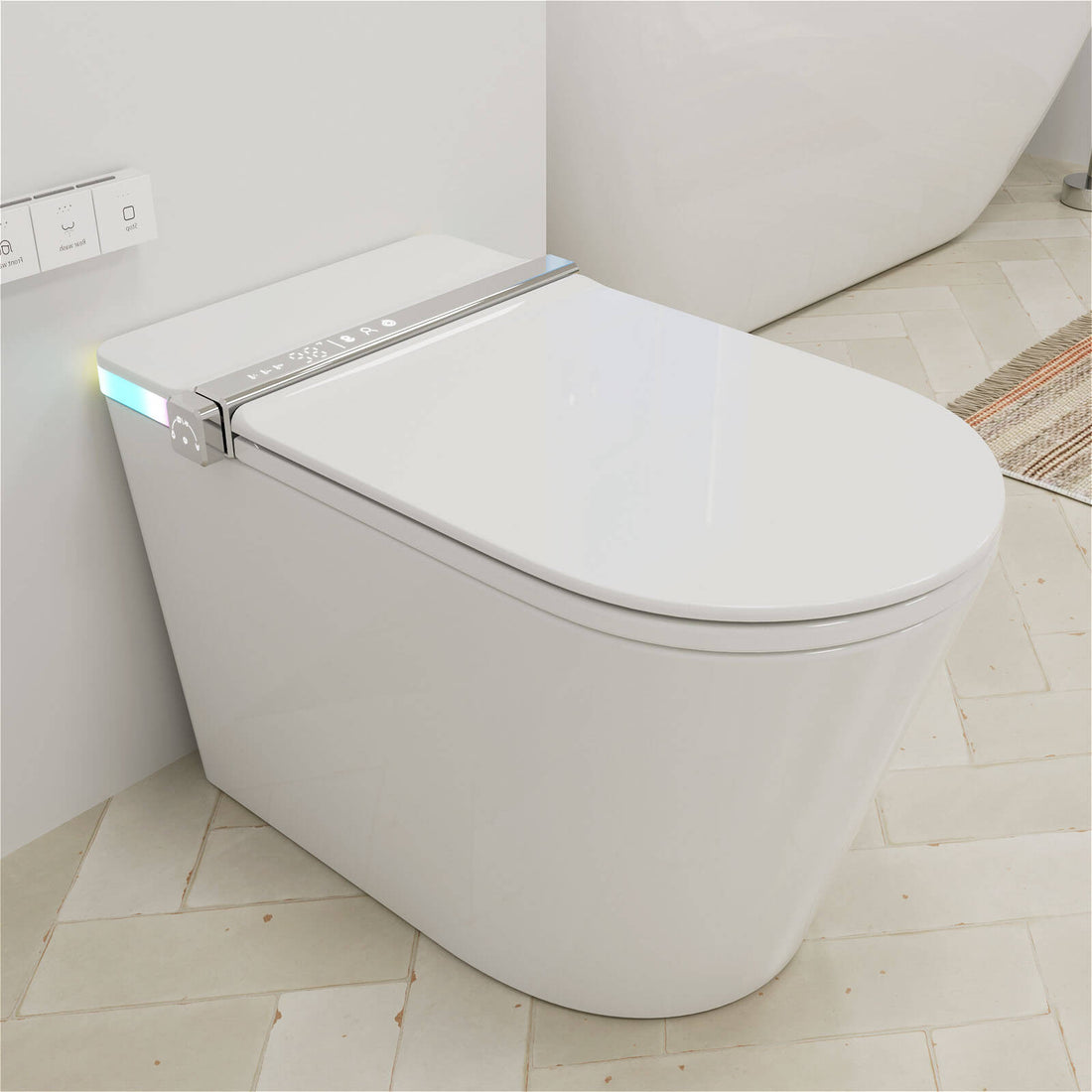 GIVINGTREE Smart Toilet with Bidet Built in, Colorful Ambient Light, Heated Seat, Automatic Flush