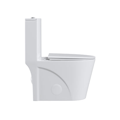 Giving Tree One Piece 1.1GPF/1.6 GPF Dual Flush Elongated Toilet