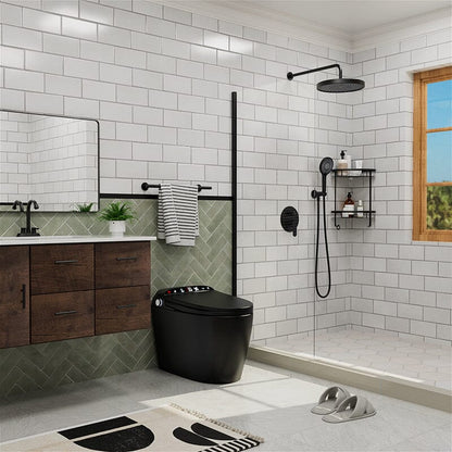 Giving Tree One-Piece Elongated Floor Smart Toilet with Remote Control and Automatic Cover
