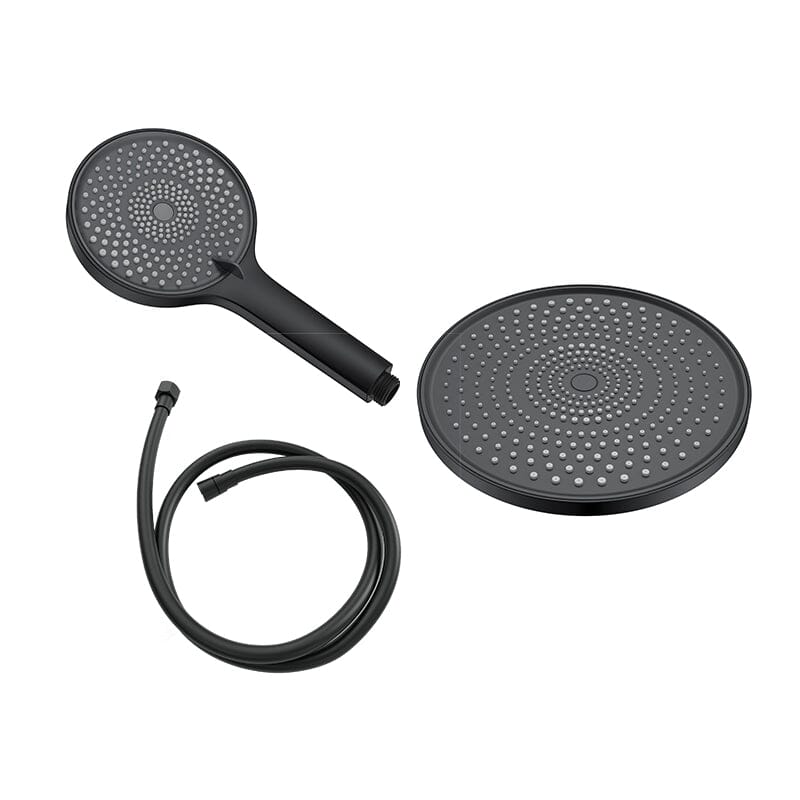 10&quot; Round Shower Head &amp; Hand Shower with Hose Replacement Accessories
