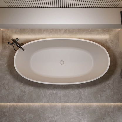 145 cm beige freistehende Badewanne – langlebig und leicht zu reinigen
