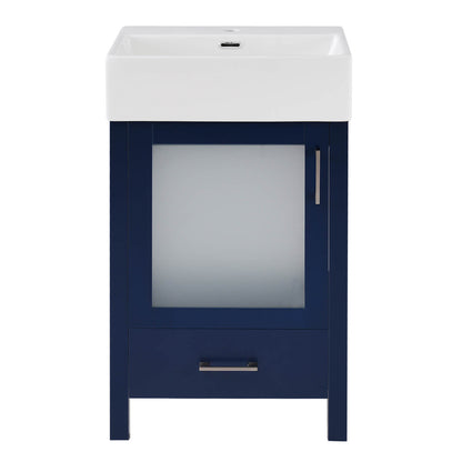20-inch freestanding bathroom vanity with storage drawer
