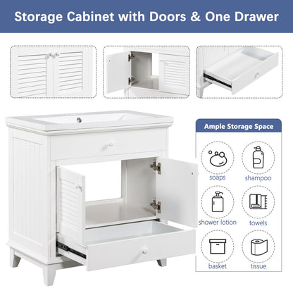Storage cabinet with door &amp; one drawer