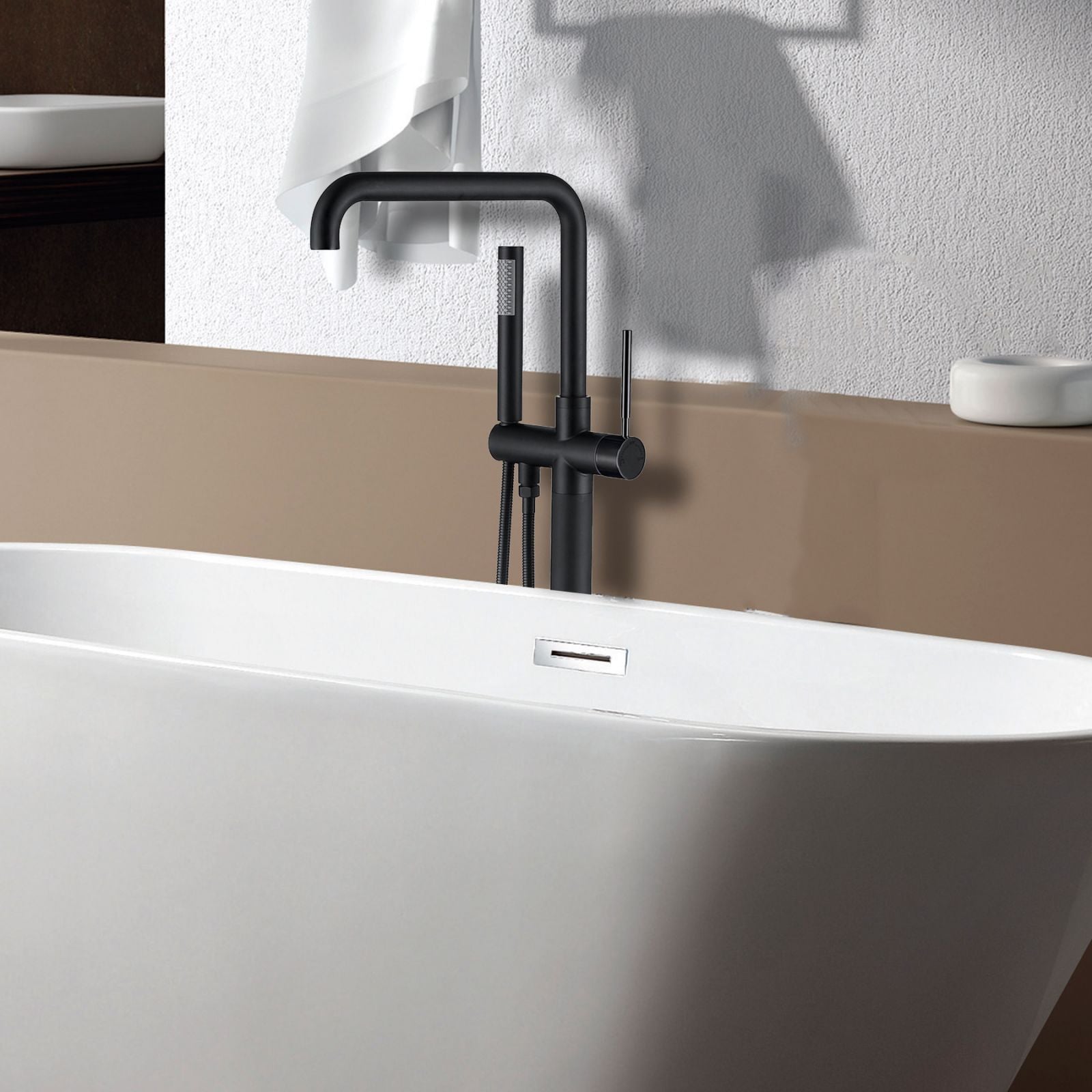 30&quot; Handheld Shower Streamline Tub Filler Faucet