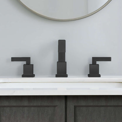 Matte black metal faucet