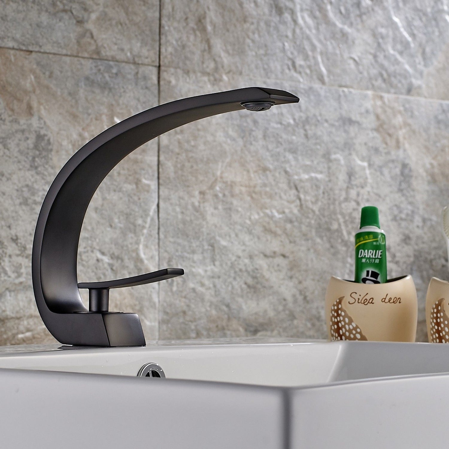 Geometric shapes faucet