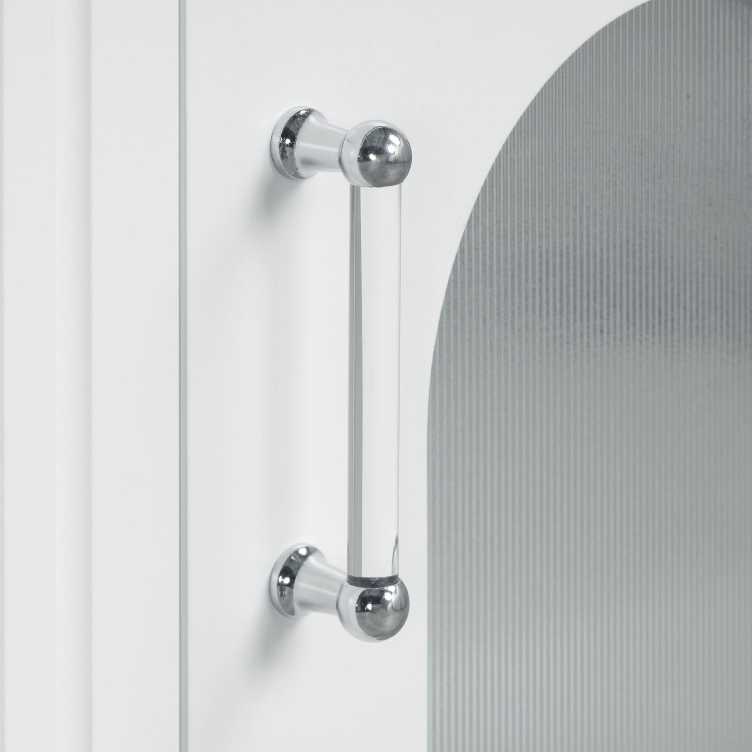 Single handle adjustable solid wood white cabinet