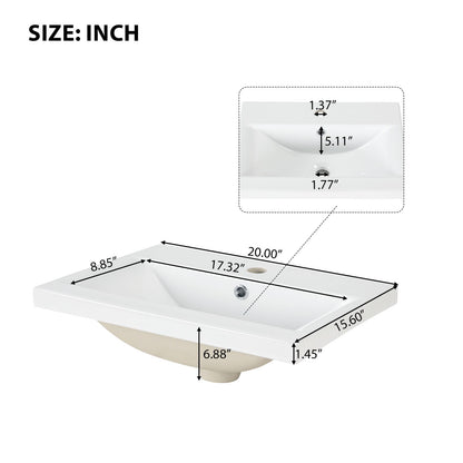 Two-Tier shelf &amp; adjustable solid wood white bathroom vanity size