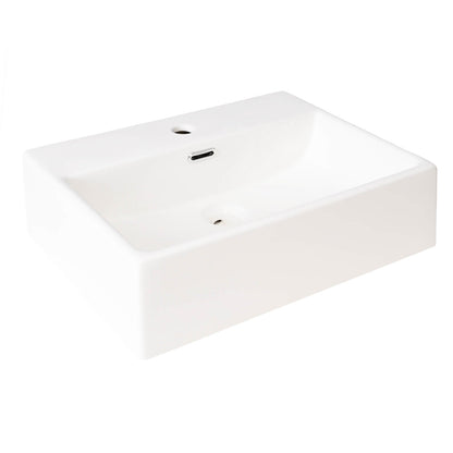 20 Inch Over The Top Ceramic Sink With Frosted Glass Door Blue Vanity