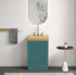 20 inch Compact Fluted Green Freestanding Bathroom Vanity