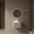 24 inch Green Floating Vanity with Vessel Sink and Pre Drilled Faucet Hole