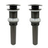 2PCS Gunmetal Bathroom Sink Pop Up Drain in Stainless Steel