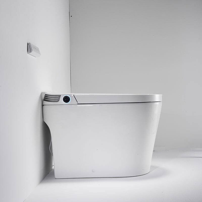 Modern Tankless Smart Bidet Toilet with LED Light, Heated Seat, and Automatic Flush