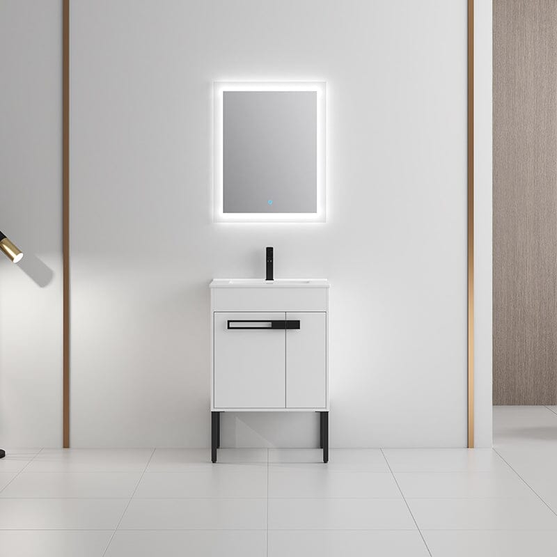 24 Inch Freestanding Plywood Bathroom Vanity with Sink