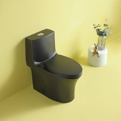 1.1/1.6 GPF Dual Flush One-Piece Elongated Toilet with Soft-Close Seat