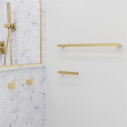 3 Piece Brushed Gold Bathroom Hardware Set