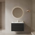 30 in Black Pre Assembled Plywood Bathroom Vanity